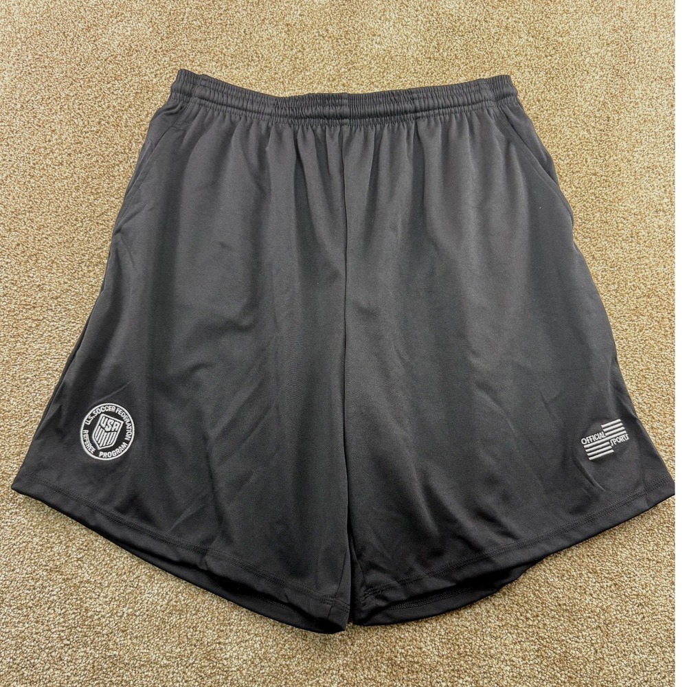 Official Sports US Soccer Federation Referee Shorts Mens XL Black Football